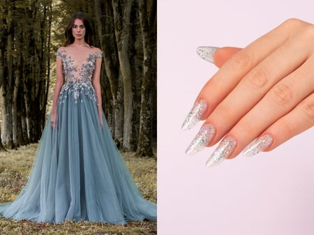 abito sposa celeste